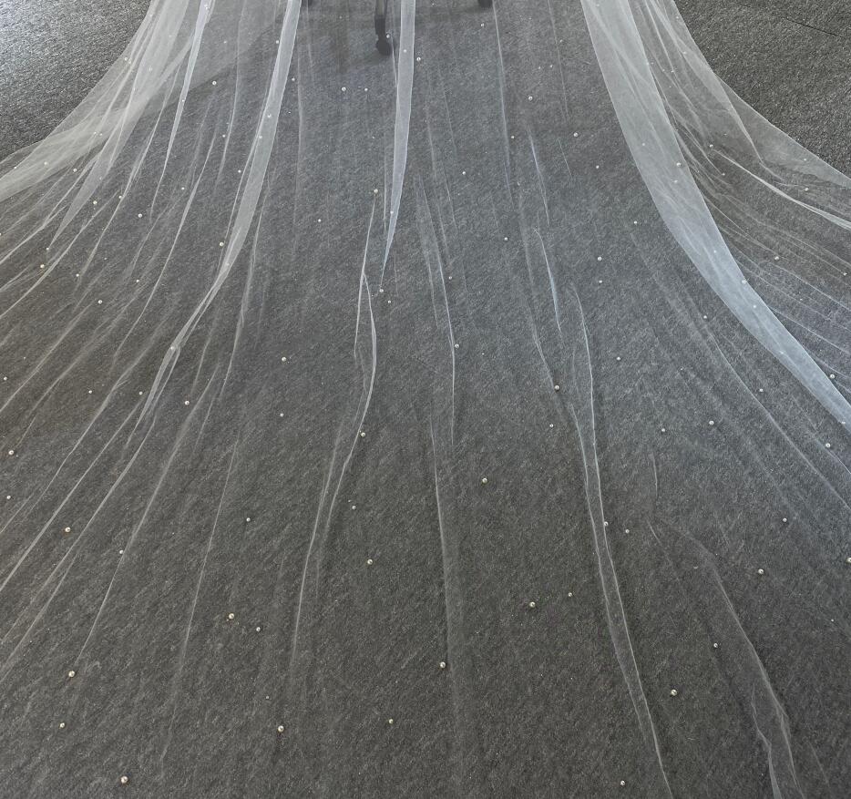 New Design Bridal Veils With Pearls - Image 6